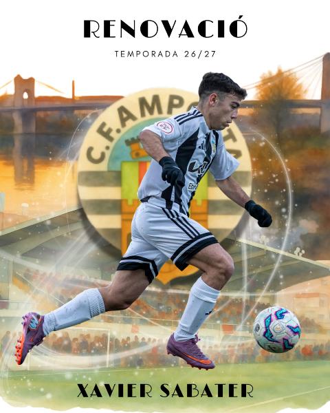 RENOVACI�. Temporada 2026-2027. XAVIER SABATER: migcampiste